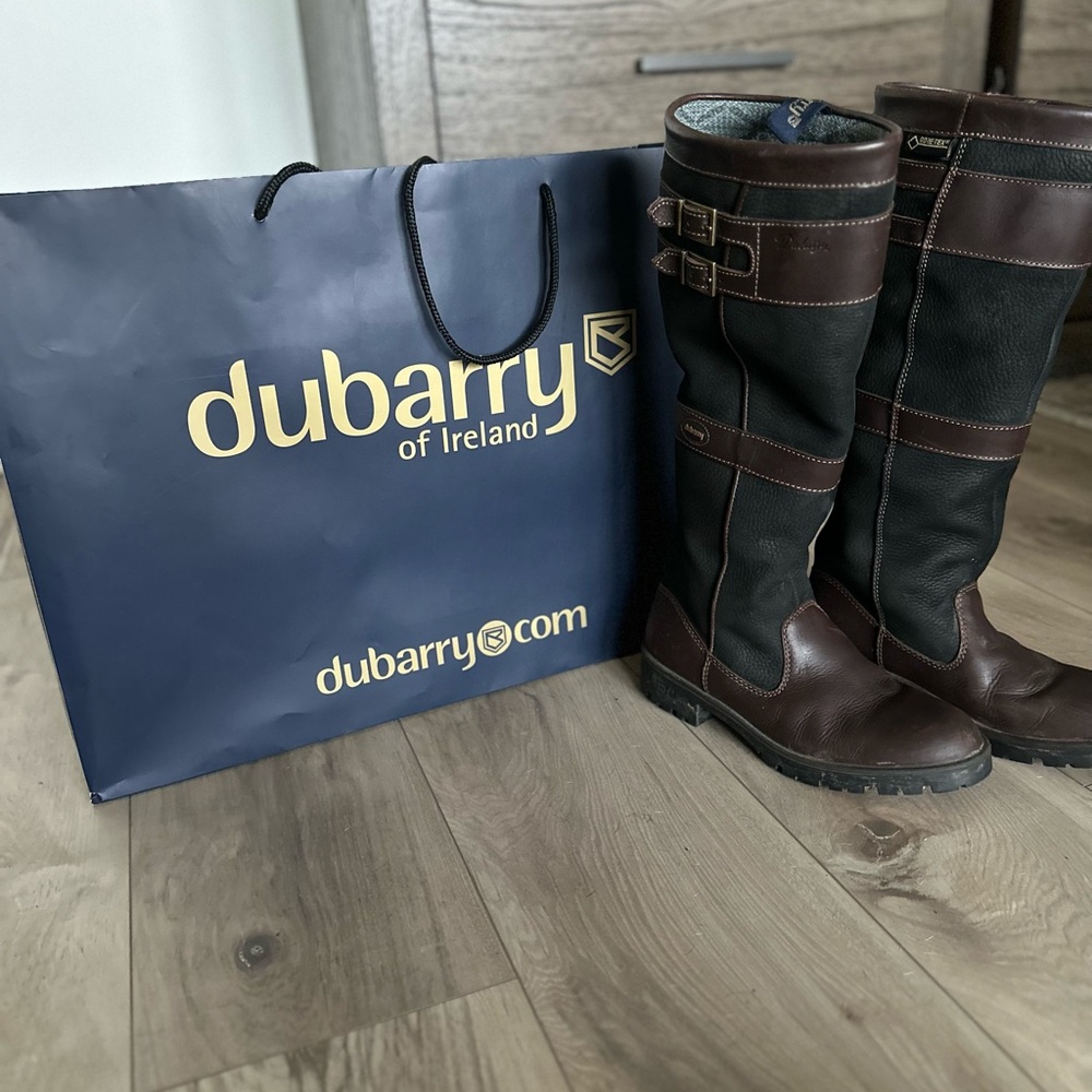 Dubarry of Ireland Longford Boots KneeHigh Size 38/ 6.5-7
